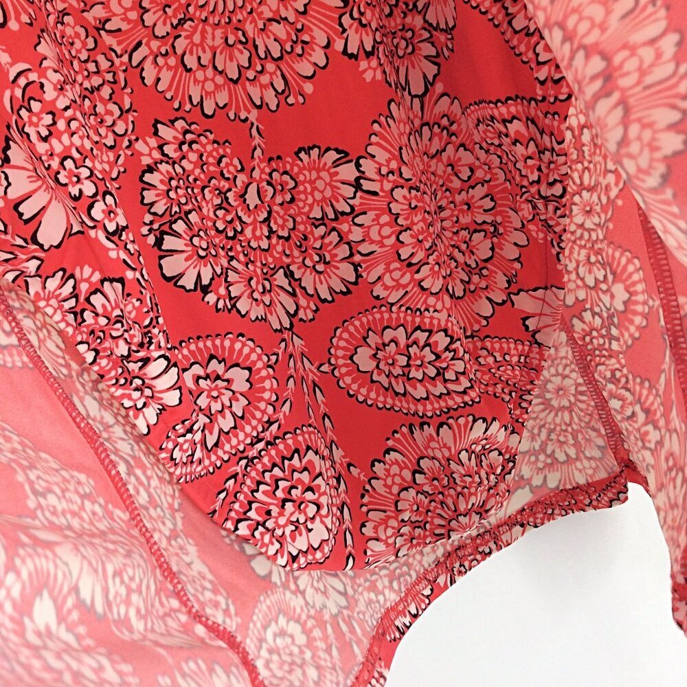UPSTREAM One Piece Swimdress Womens Size 8 Floral Built in Bra Pink Swimsuit - Picture 8 of 10